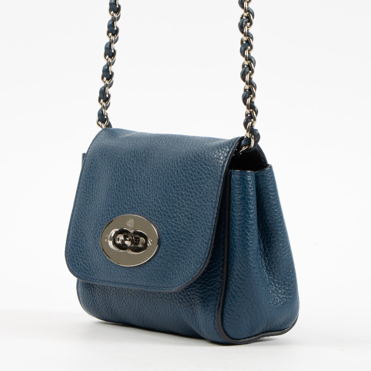 Mulberry Sea Blue Small Classic Grain Mini Lily Bag