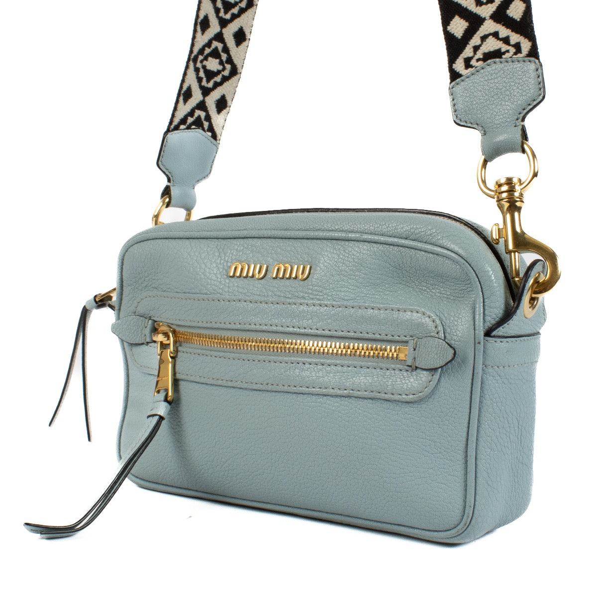 shop 100% authentic second hand Miu Miu Blue Camera Bag on Labellov.com