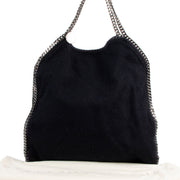 Stella McCartney Black Falabella Chenille Shoulder bag
