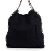 Stella McCartney Black Falabella Chenille Shoulder bag