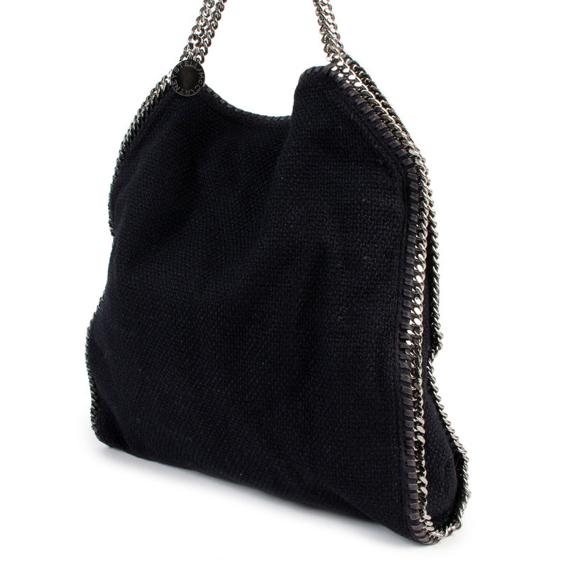 Stella McCartney Black Falabella Chenille Shoulder bag