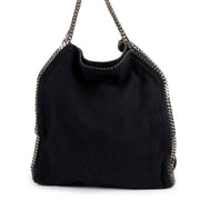 Stella McCartney Black Falabella Chenille Shoulder bag
