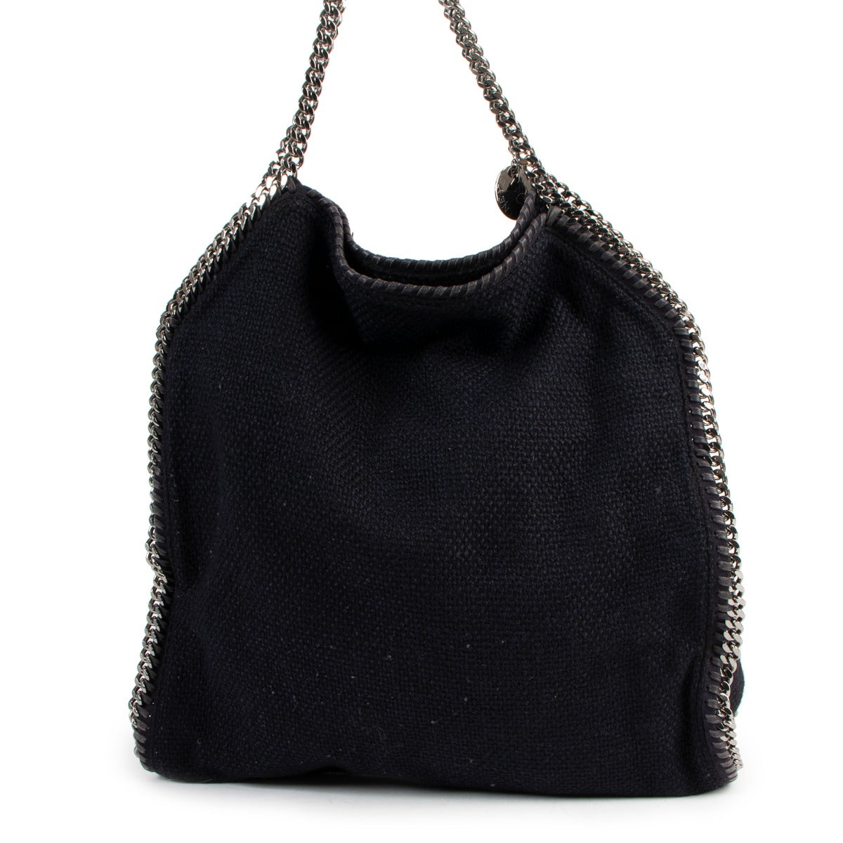 Stella McCartney Black Falabella Chenille Shoulder bag