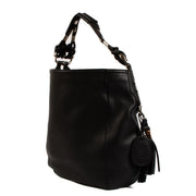 Shop safe online at Labellov in Antwerp, Brussels and Knokke this 100% authentic second hand Gucci Black Leather Techno Horsebit XL Hobo Bag