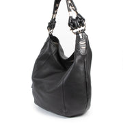 Authentieke Tweedehands Gucci Black Calfskin Large Techno Horsebit Hobo Bag juiste prijs veilig online shoppen luxe merken webshop winkelen Antwerpen België mode fashion