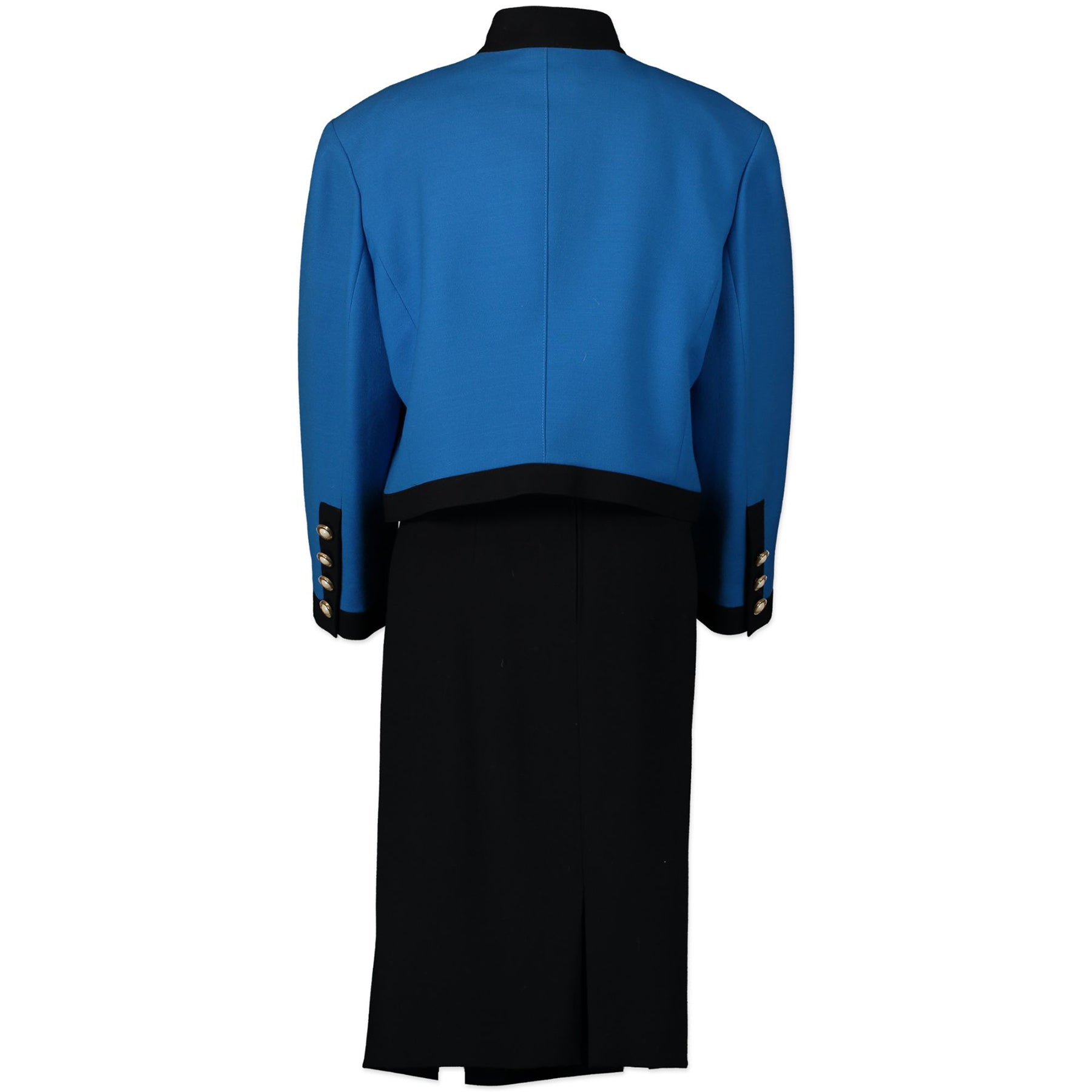Louis Féraud Blue Skirt And Jacket Set