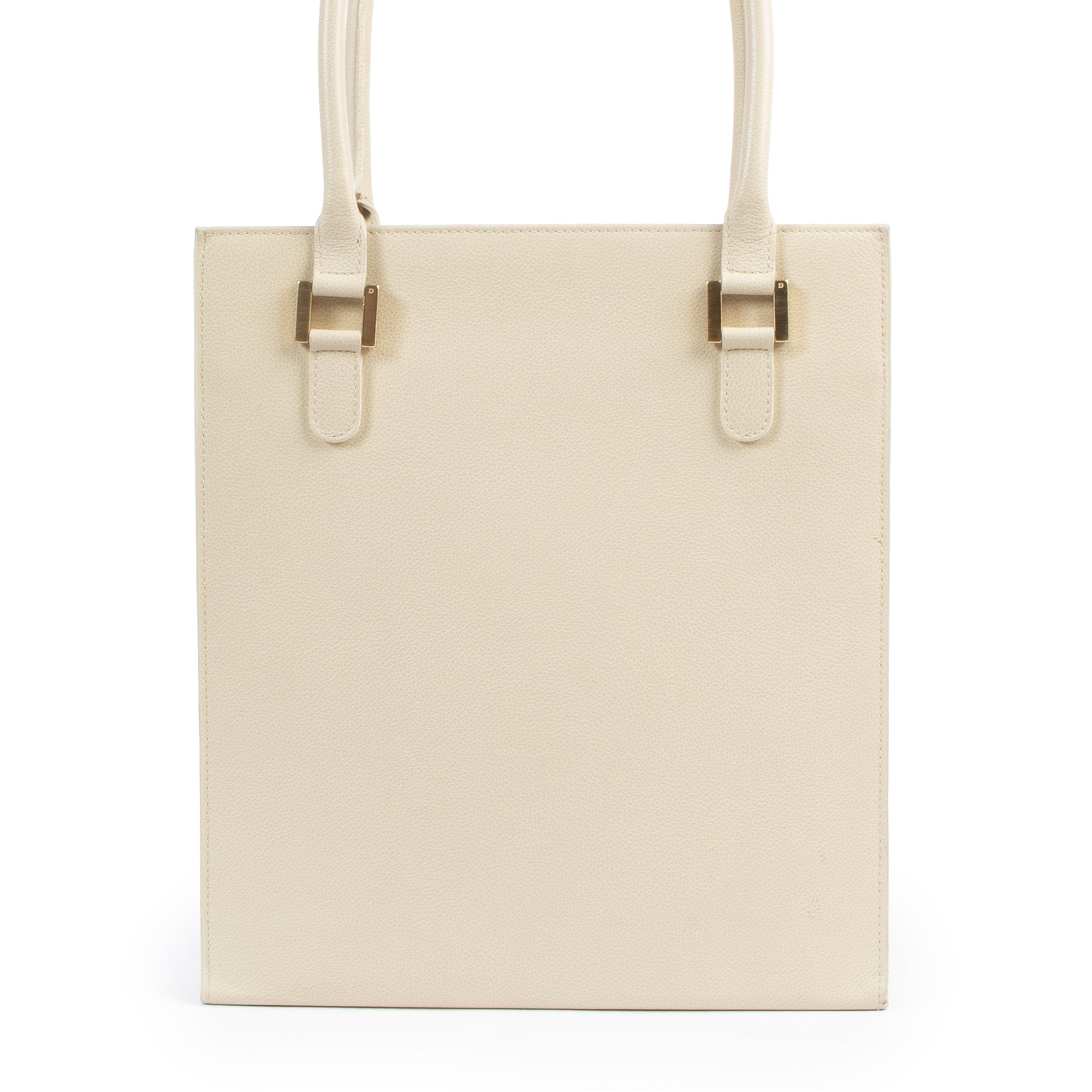 Sac à main Delvaux Le Jeff en cuir beige