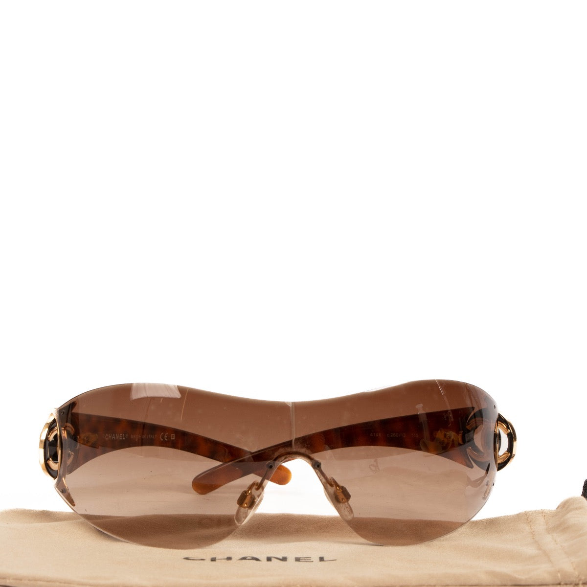 Shop safe online at Labellov in Antwerp this 100% authentic second hand Chanel Acetate Sunglasses