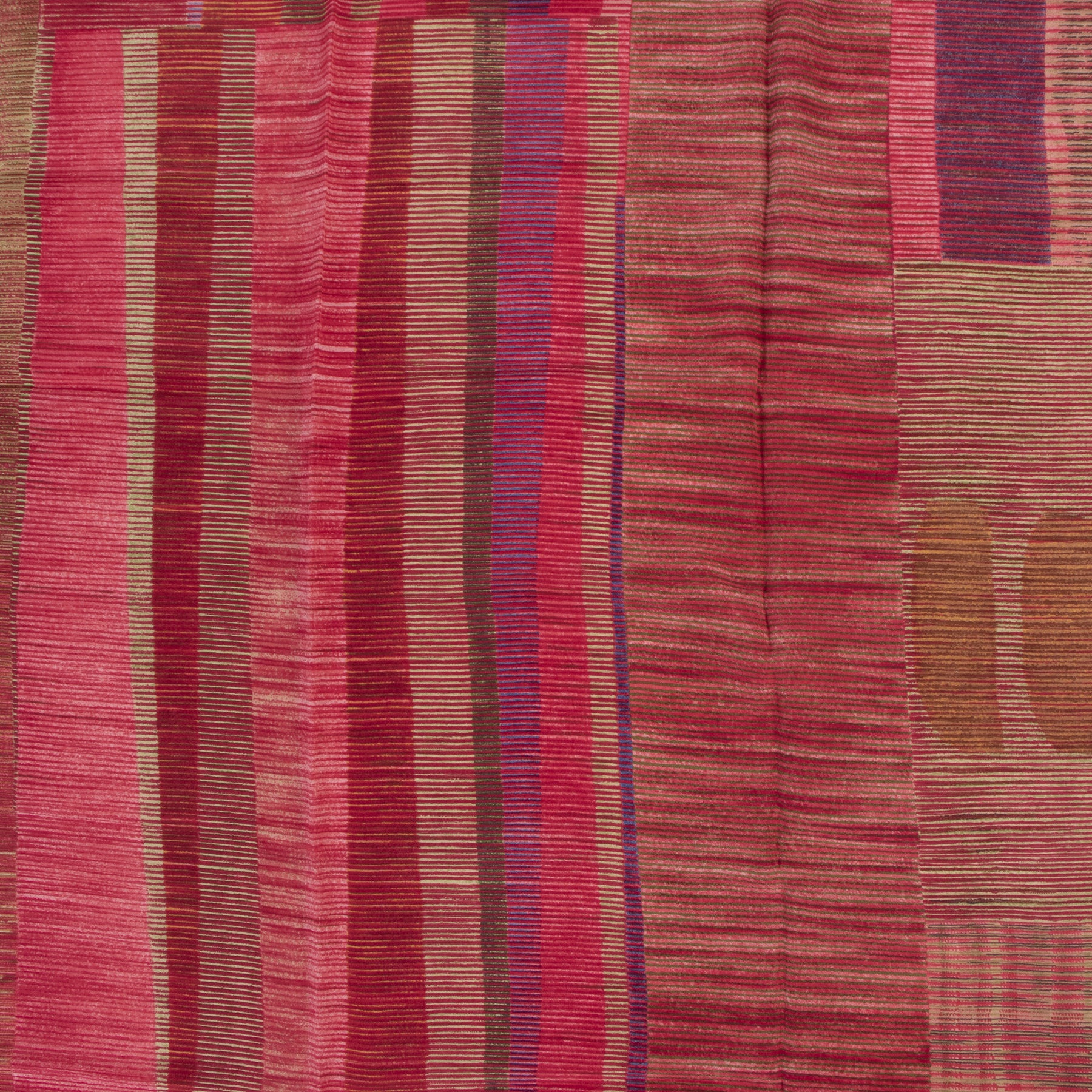 Authentieke Tweedehands Delvaux Red Silk Pattern Scarf juiste prijs veilig online shoppen luxe merken webshop winkelen Antwerpen België mode fashion