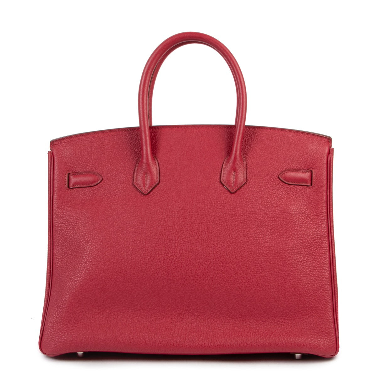 Shop safe online 100% authentic Hermès Birkin 35 cm Rubis Togo PHW in as new condition at the right price at Labellov in Antwerp.