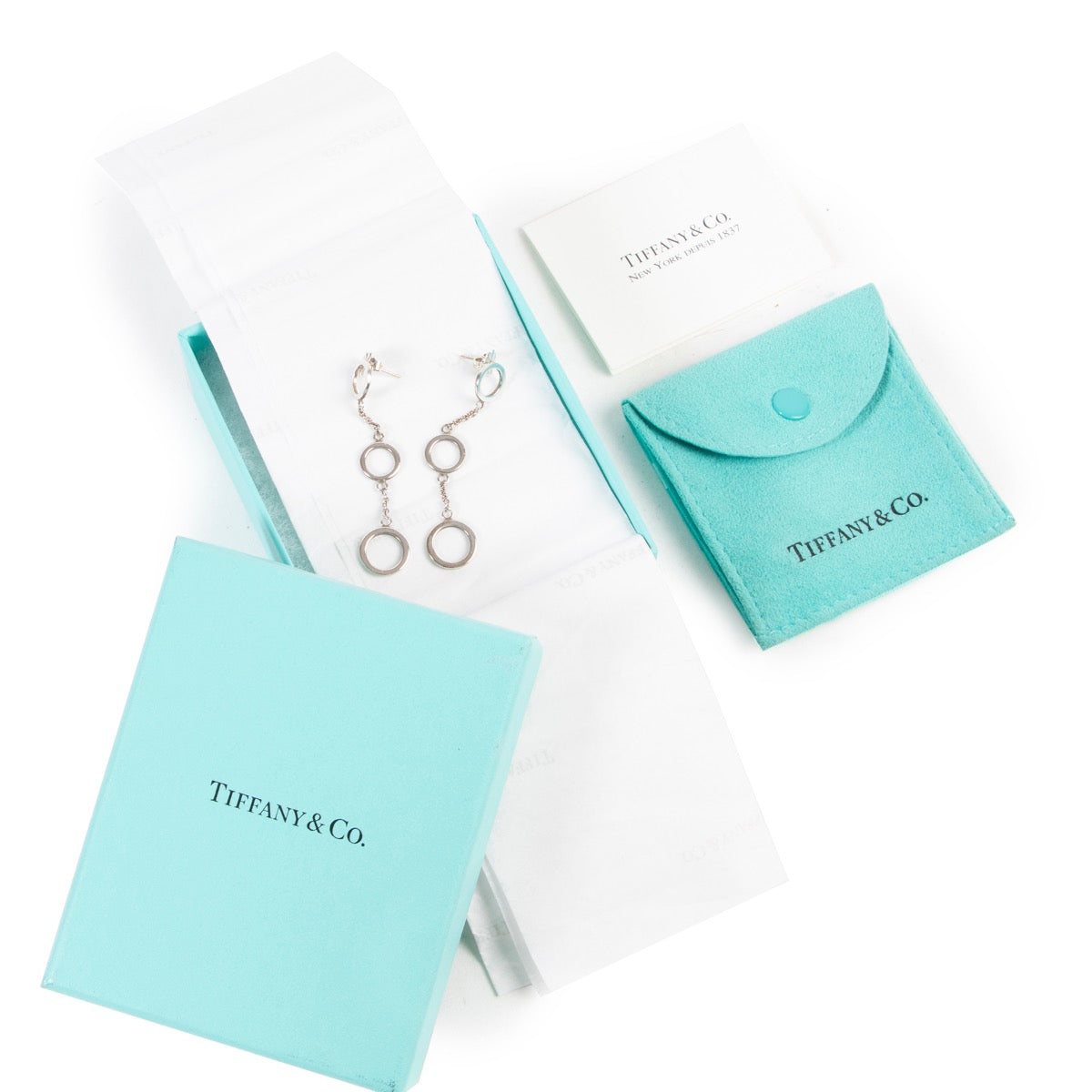 Veilig online kopen van authentieke Tiffany & Co silveren oorbellen aan de juiste prijs.