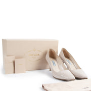 Authentic secondhand Prada Nude Patent Leather Pumps - Size 40,5 designer shoes fashion luxury vintage webshop safe secure online shopping