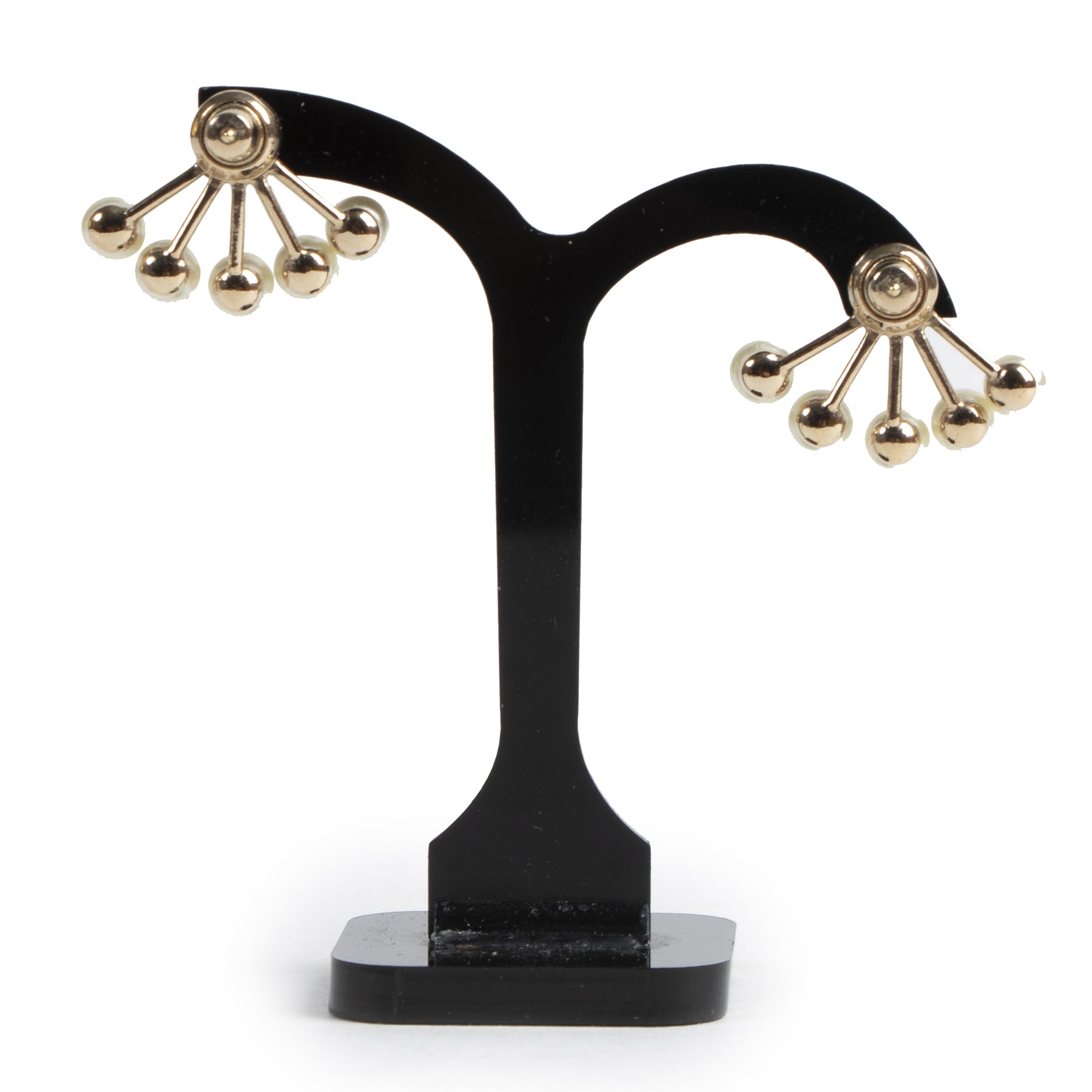 Dior Gold La Petite Tribale 5 Pearls Earrings