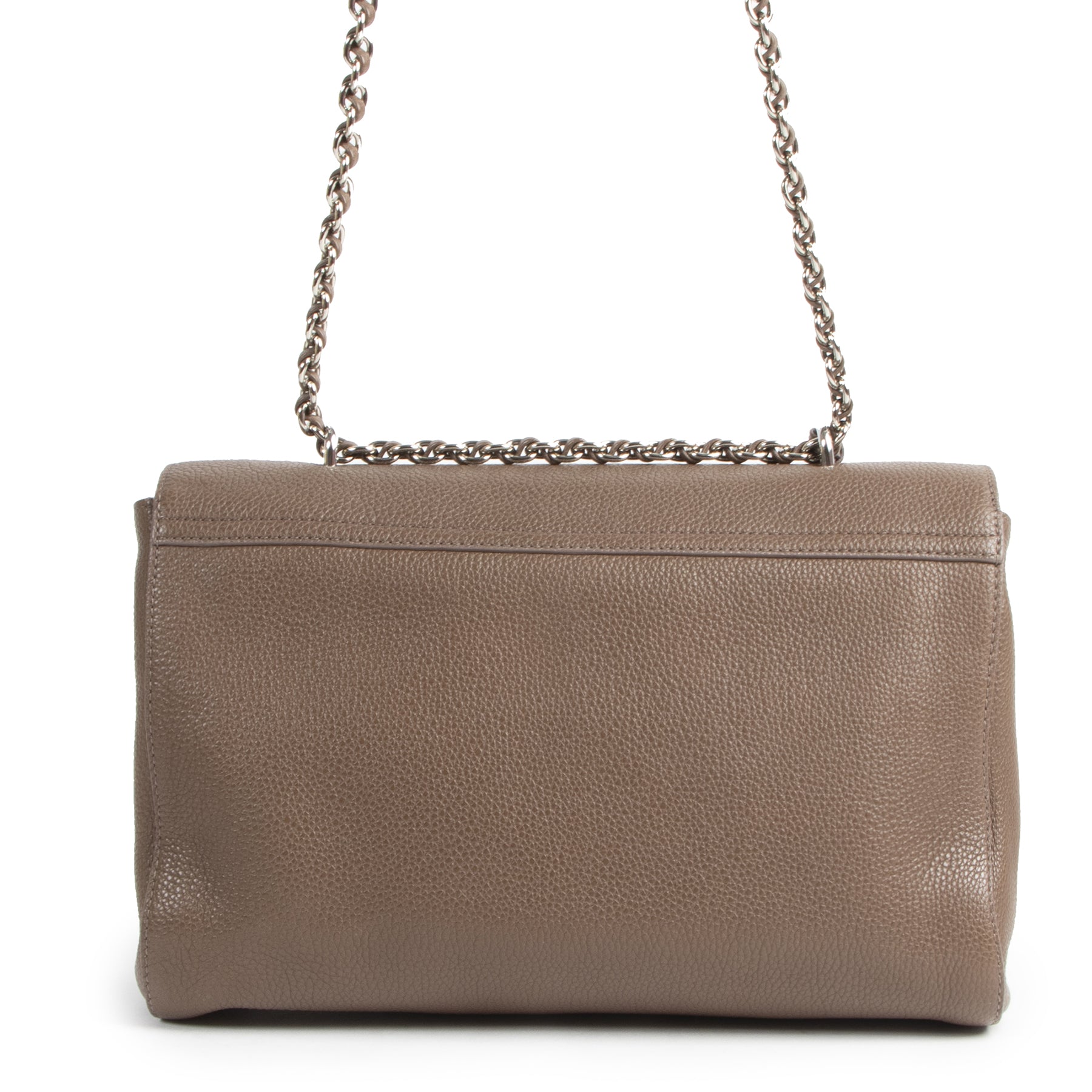 Mulberry Taupe Leather Medium Lily Shoulder Bag