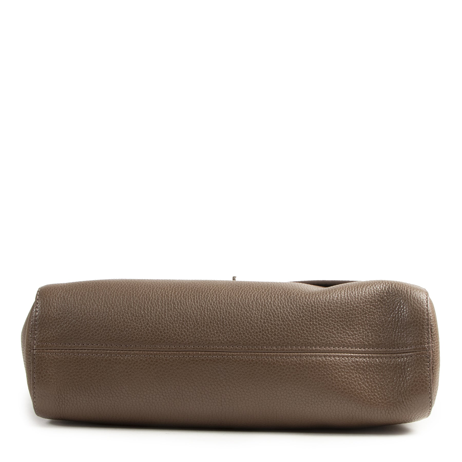 Sac porté épaule moyen Lily en cuir taupe Mulberry