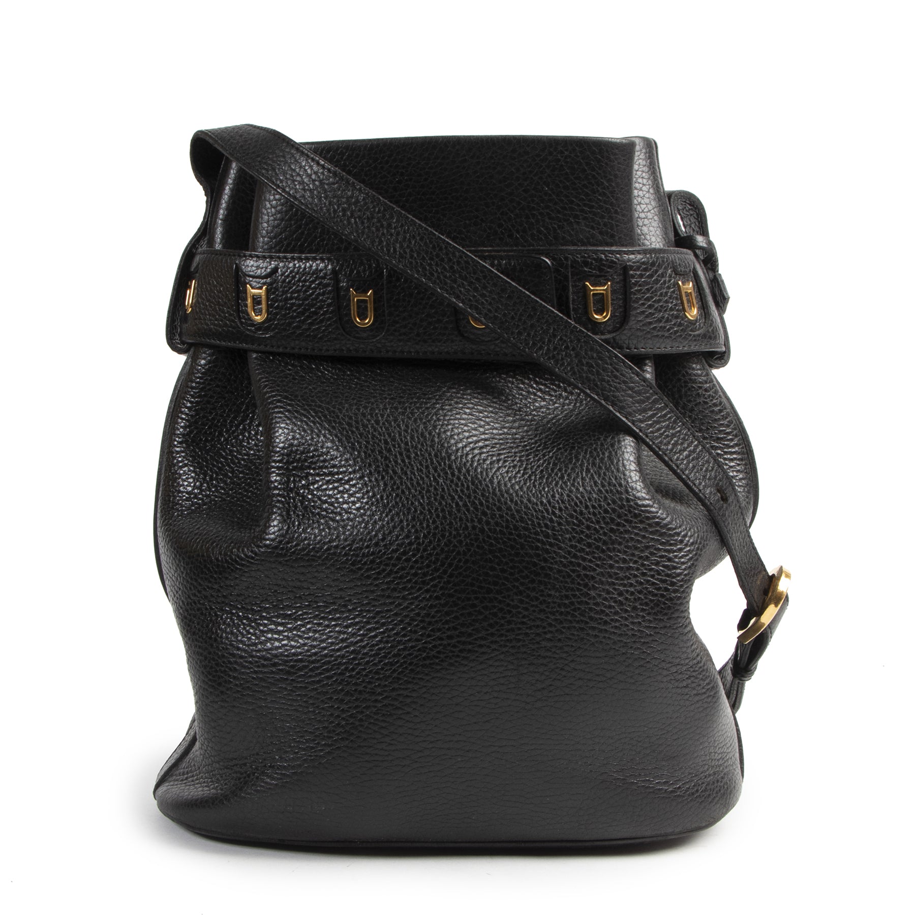 shop online Delvaux Black Calicot Bucket Bag