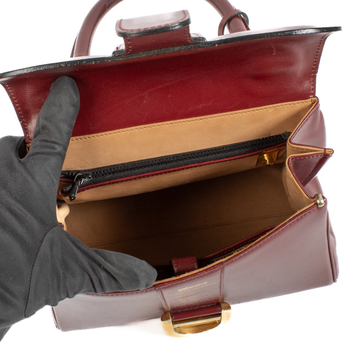 shop 100% authentic second hand Delvaux Burgundy Brillant PM on Labellov.com
