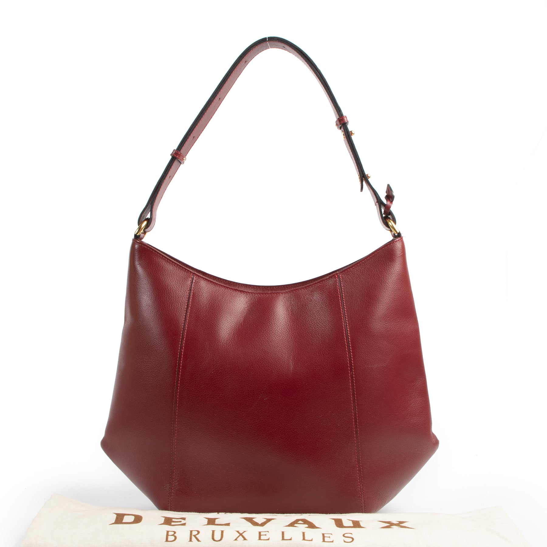 Delvaux Red Shoulder Bag bij labellov tweedehands luxe in Antwerpen