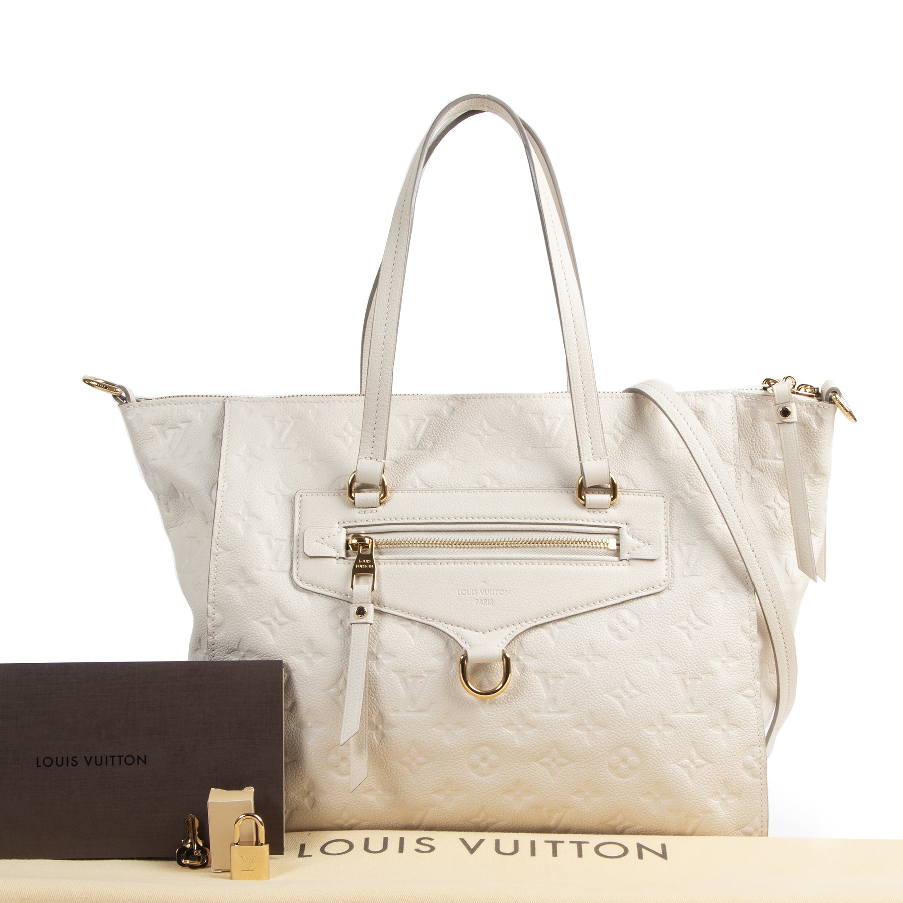 Louis Vuitton White Leather Lumineuse Empreinte PM Bag pour le meilleur prix chez Labellov à Anvers