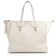 Louis Vuitton White Leather Lumineuse Empreinte PM Bag for sale
