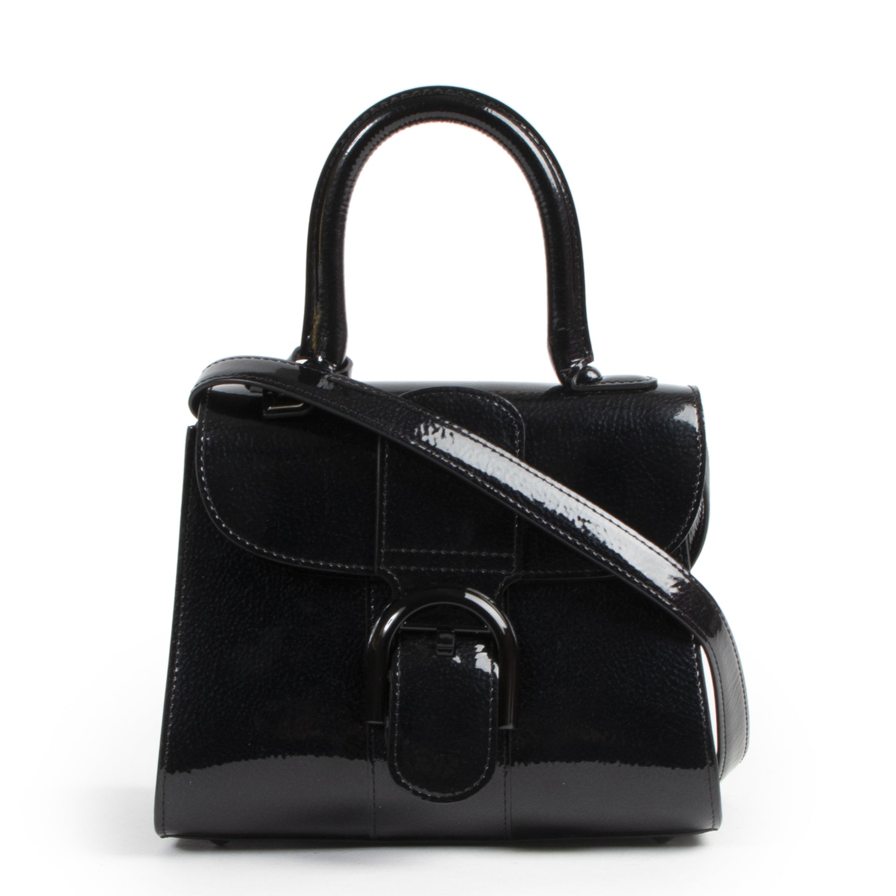 Delvaux Black Patent Brillant Mini pour le meilleur prix chez Labellov à Anvers
