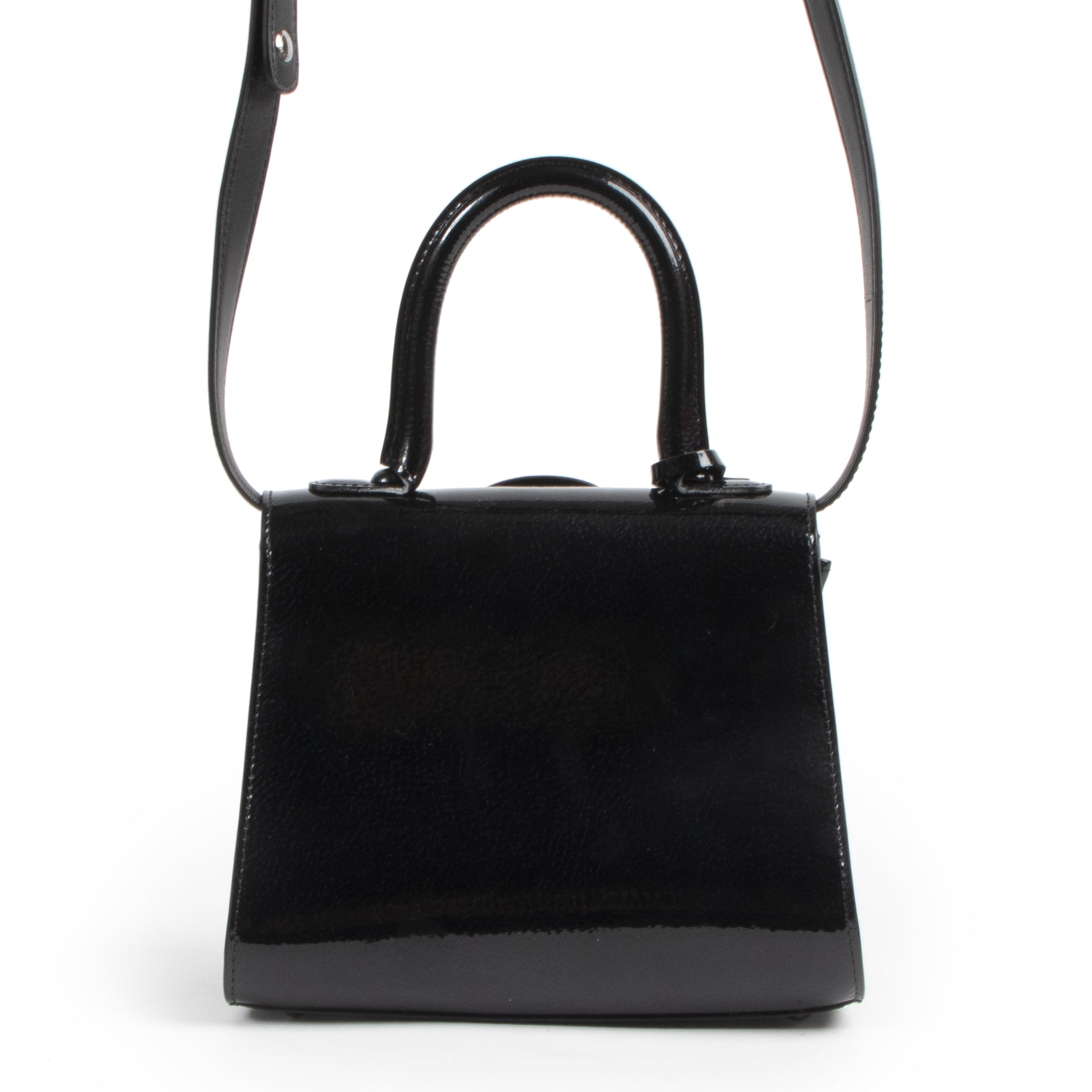 are you looking for an authentic designer Delvaux Black Patent Brillant Mini?