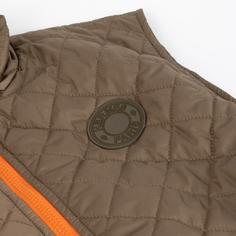 Hermès Etoupe Padded Vest - size 40
