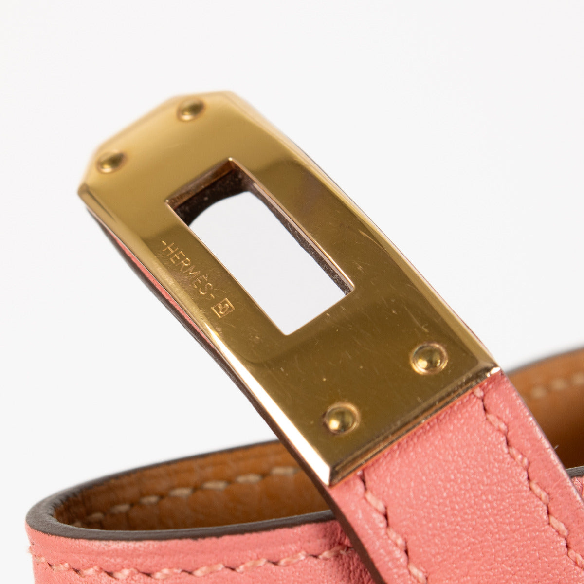 Bracelet Hermès Kelly Double Tour Rose Azalée