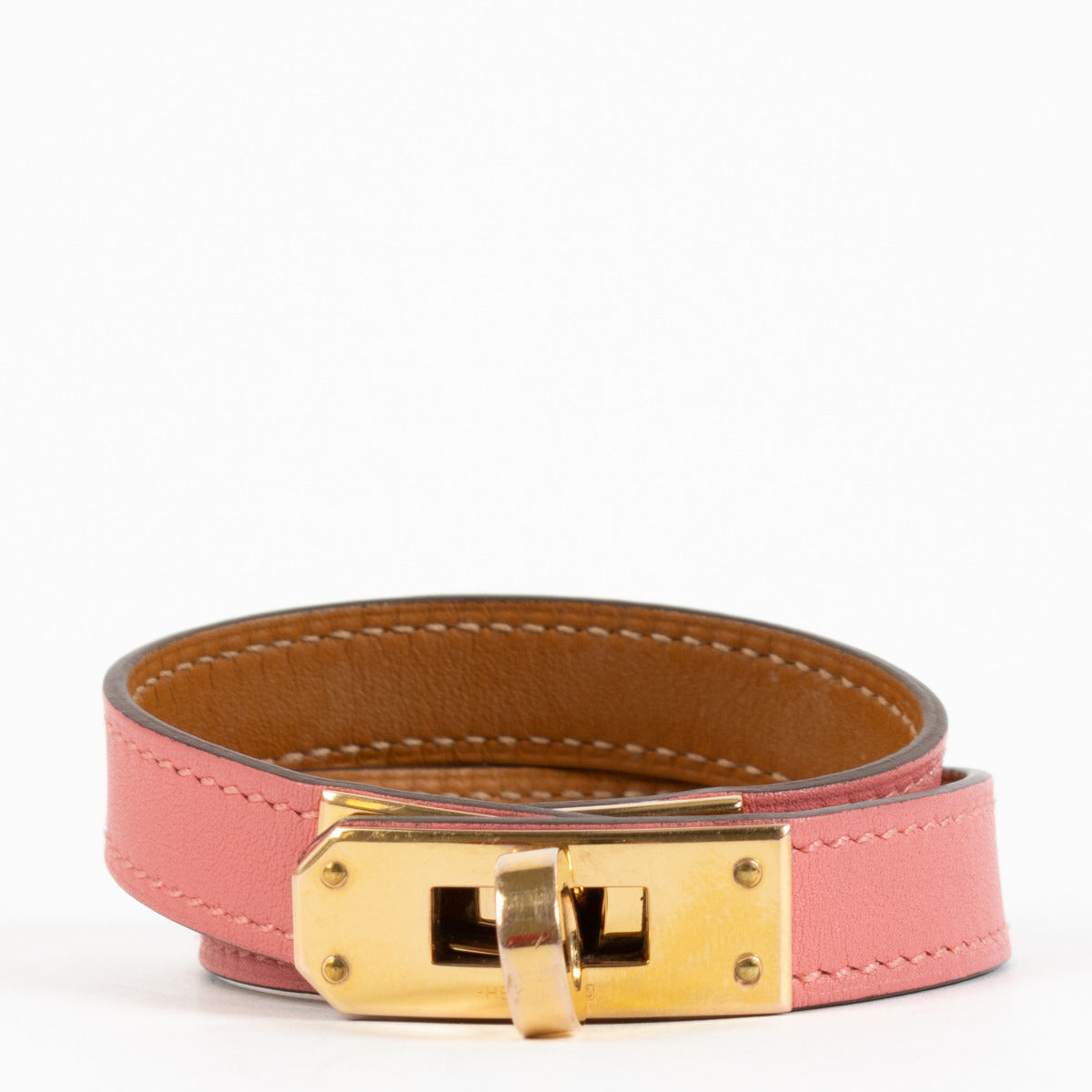 Hermès Kelly Rose Azalée Double Tour Bracelet