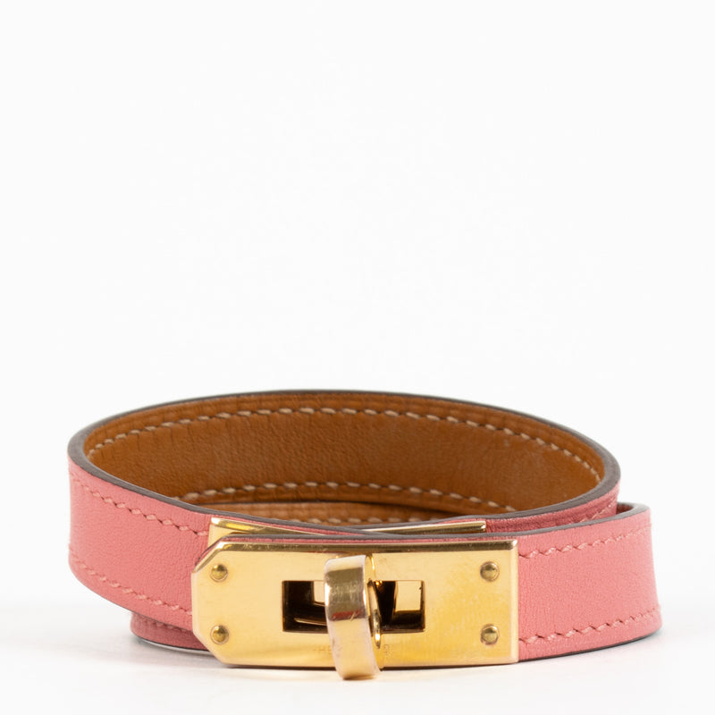 Hermès Kelly Rose Azalée Double Tour Bracelet