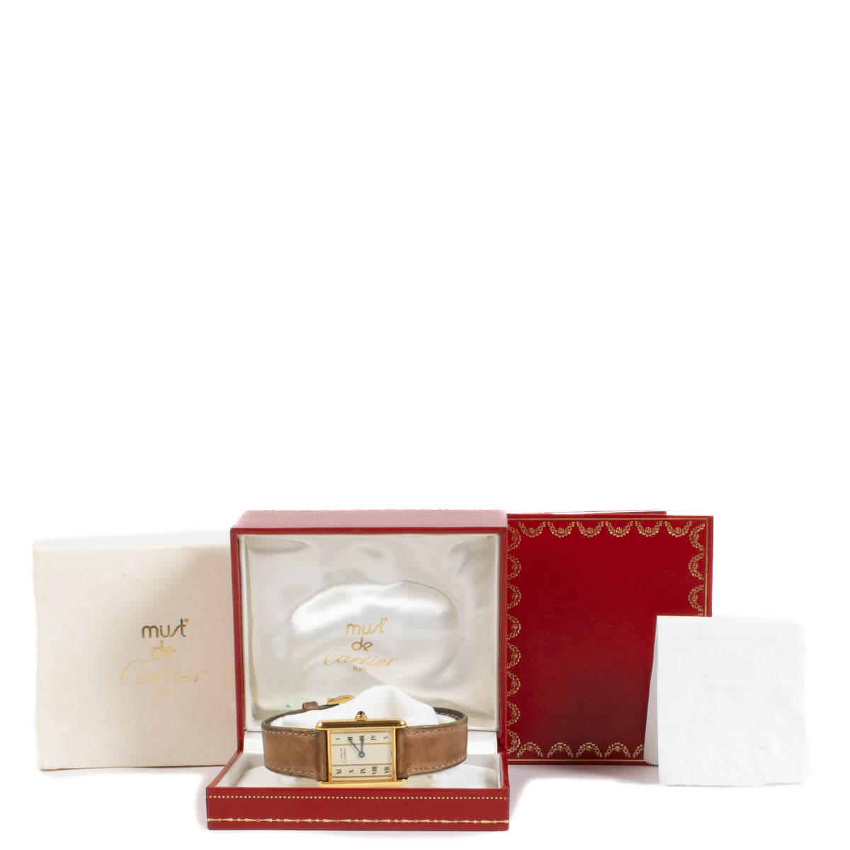 Bent u op zoek naar een authentieke designer Must de Cartier Tank Quartz Watch? We buy and sell your preloved and brand new designer bags for the best price. Get your watches for the best price for this Must de Cartier Tank Quartz Watch.