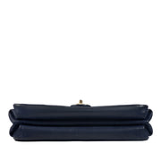 Shop safe online at Labellov in Antwerp, Brussels and Knokke this 100% authentic second hand Chanel Blue Aged Calfskin Flap Bag