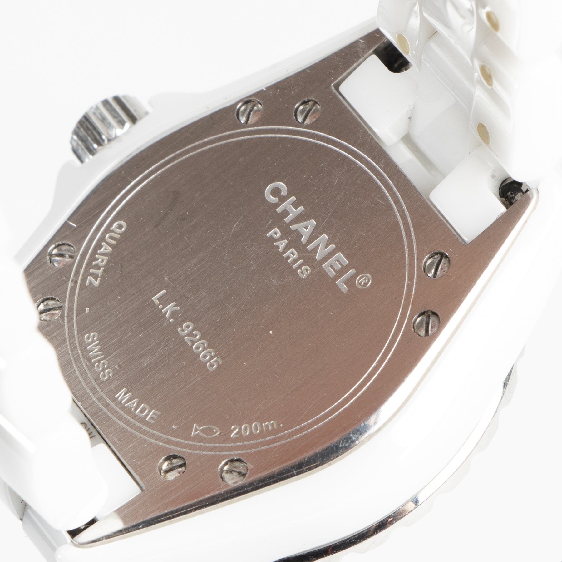 Authentieke Tweedehands Chanel J12 H2423 White Ceramic Watch juiste prijs veilig online shoppen luxe merken webshop winkelen Antwerpen België mode fashion