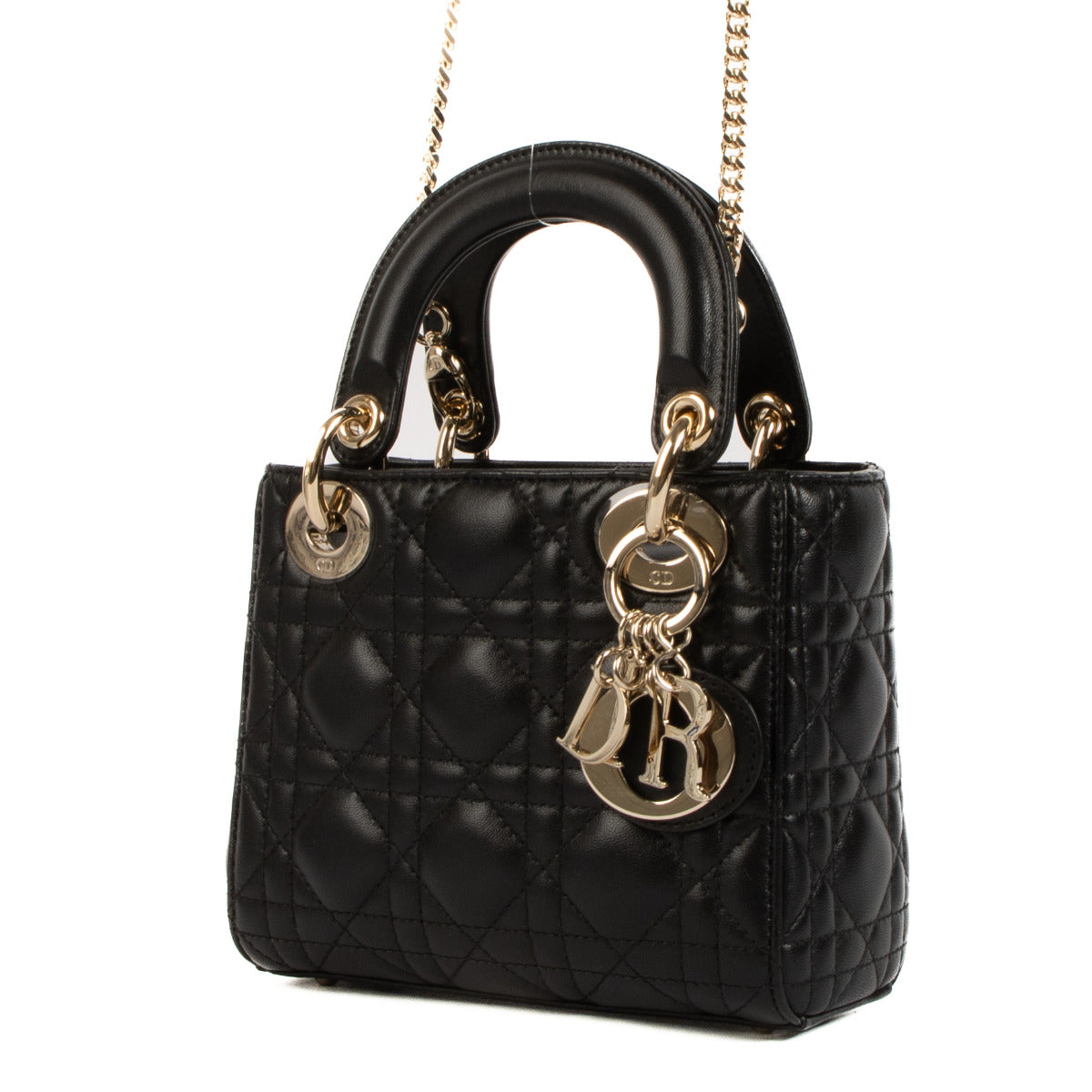 Sac Mini Lady Dior Cannage Noir Christian Dior
