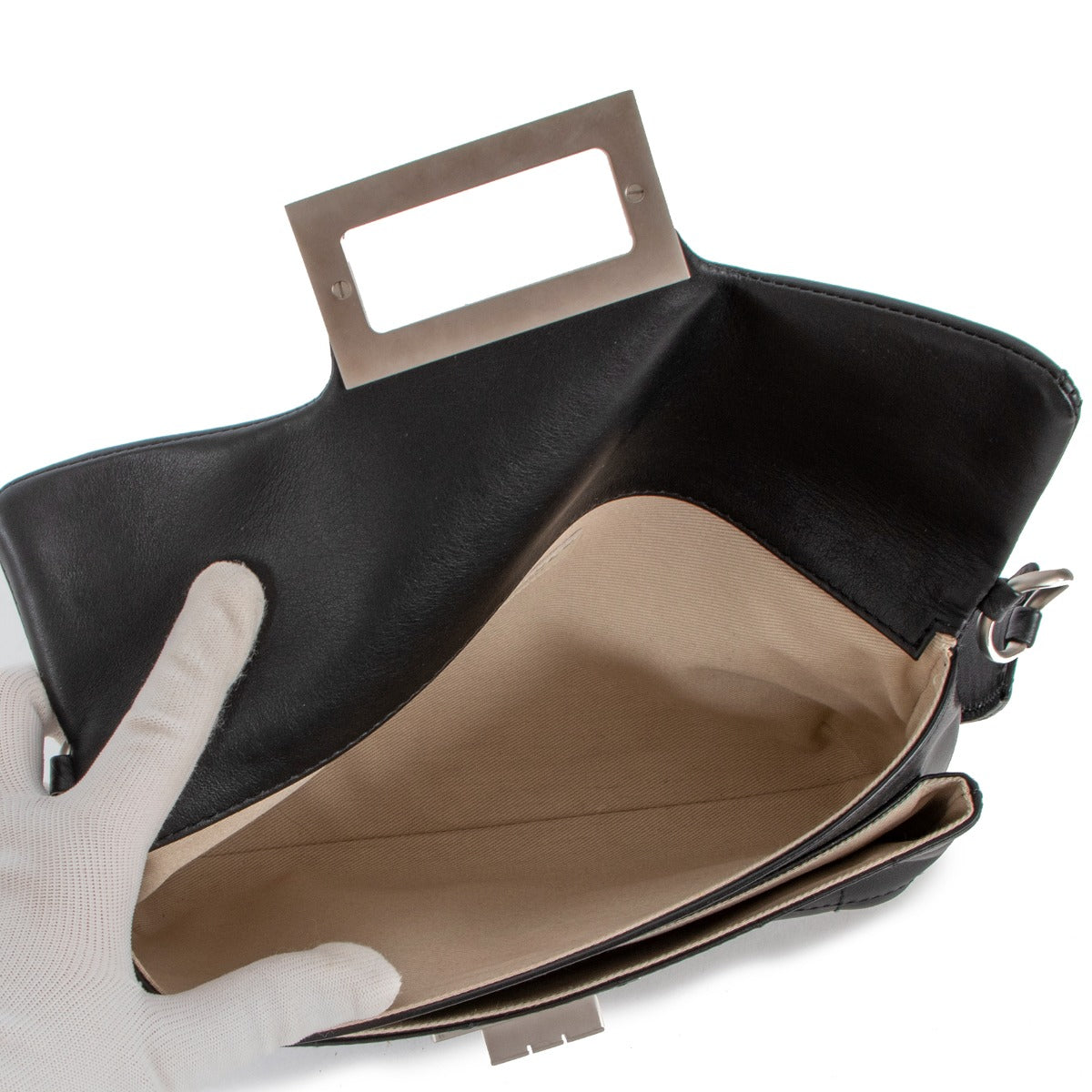 Chanel Mademoiselle Giant Lock Baguette Shoulder Bag