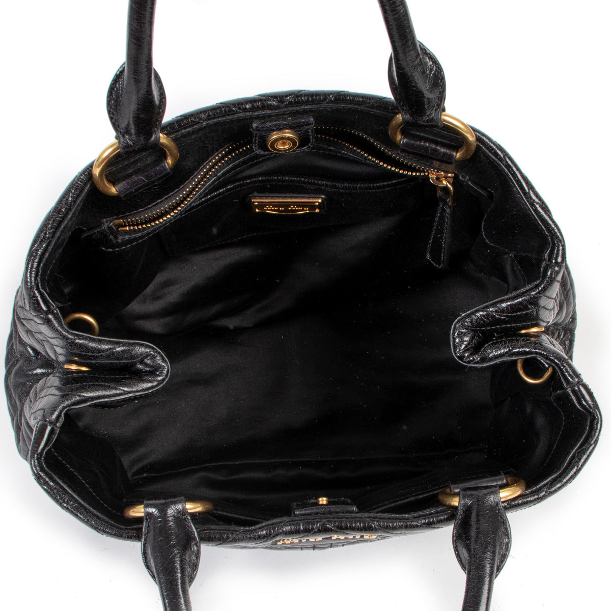 Sac à bandoulière Miu Miu Vitello Shine Trapu