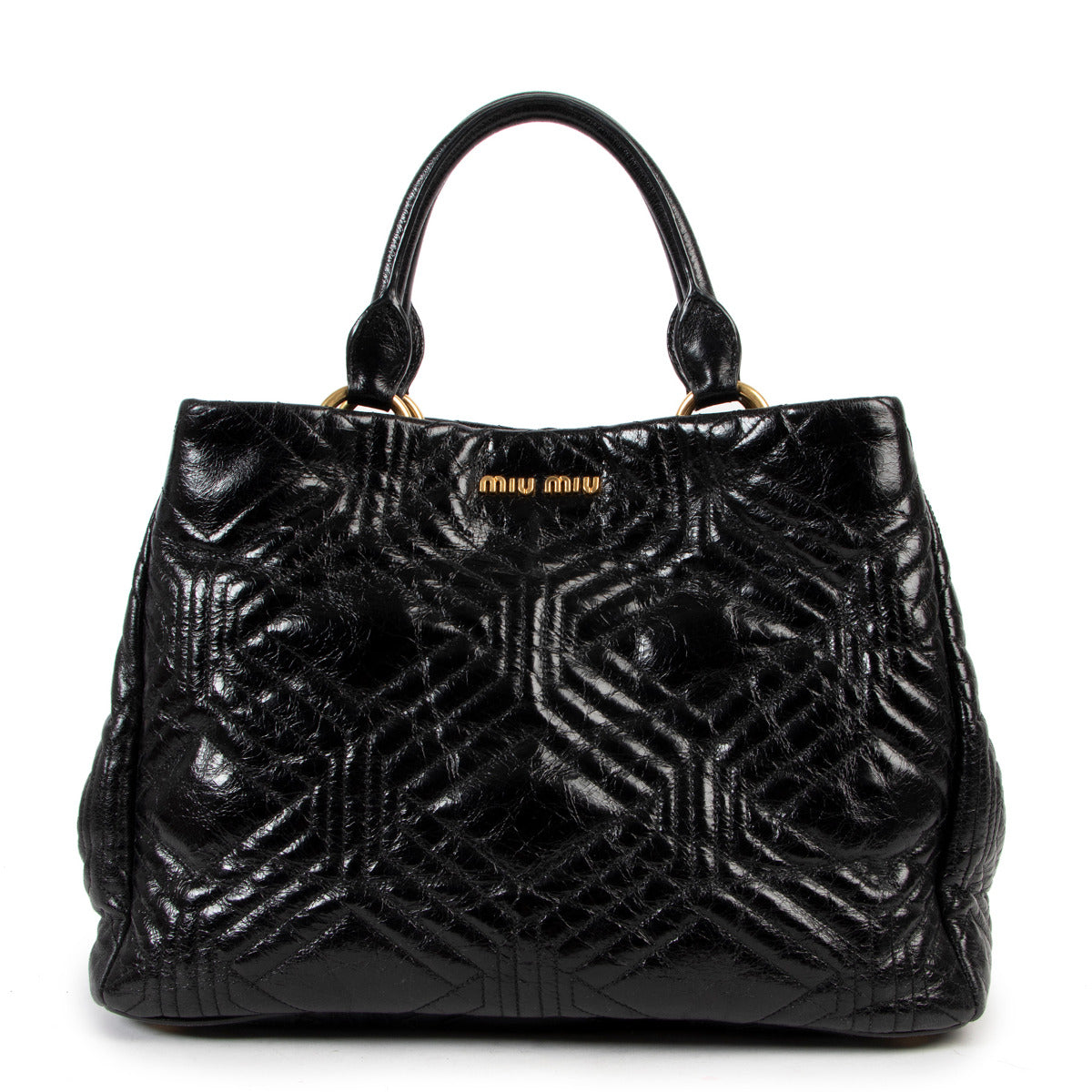 Sac à bandoulière Miu Miu Vitello Shine Trapu