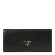 Prada Black Saffiano Wallet