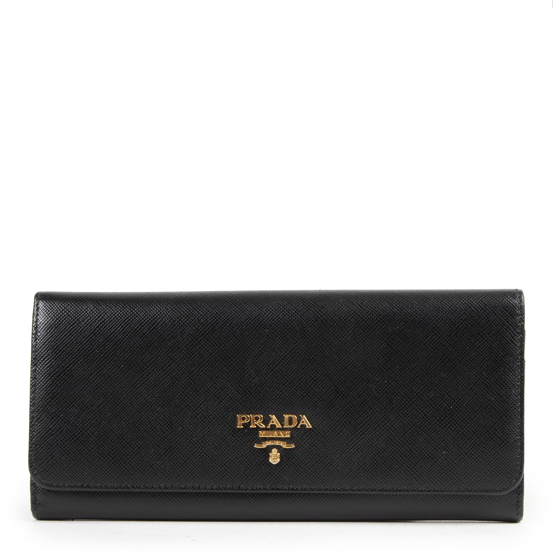 Prada Black Saffiano Wallet