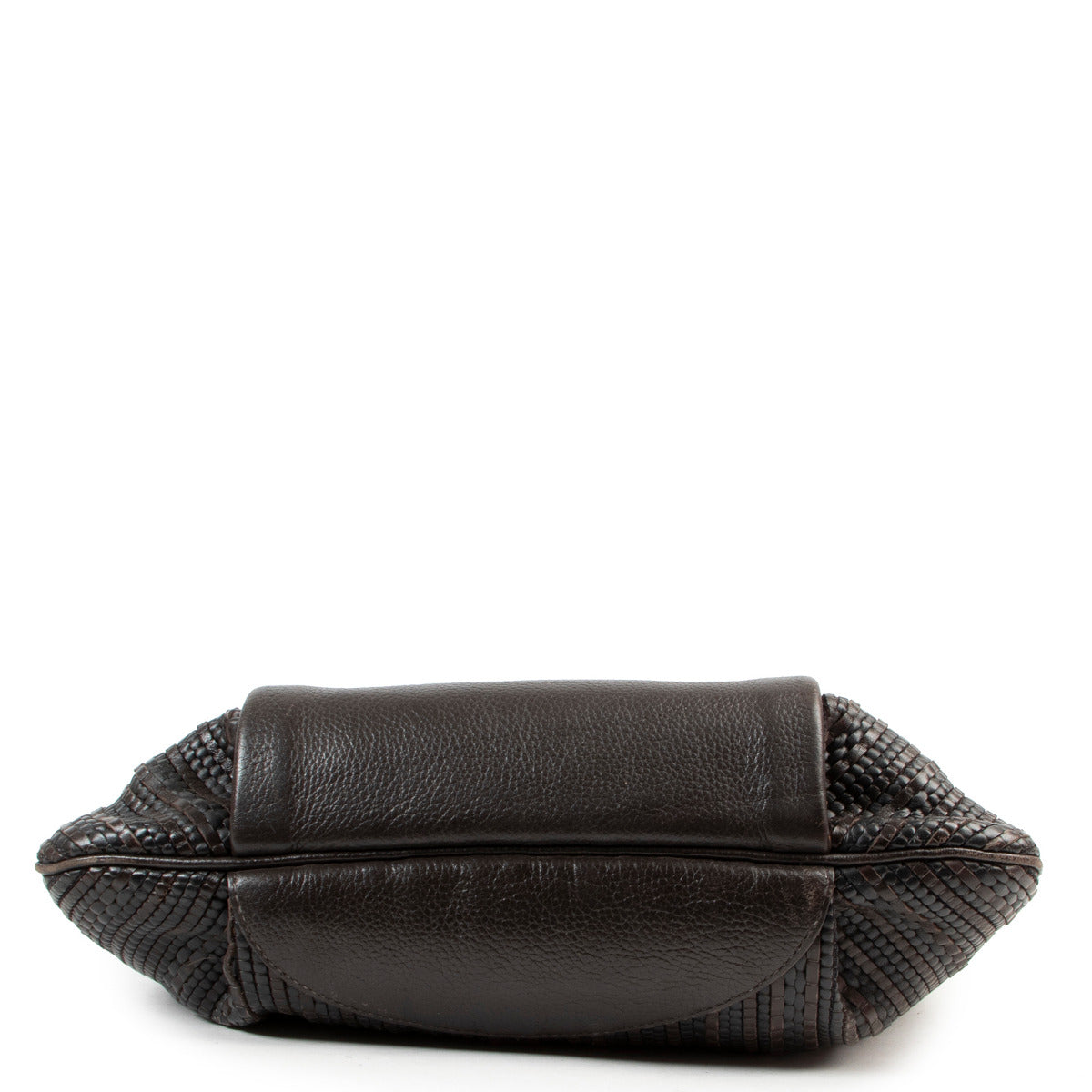 Sac bandoulière Delvaux en toile de cuir marron