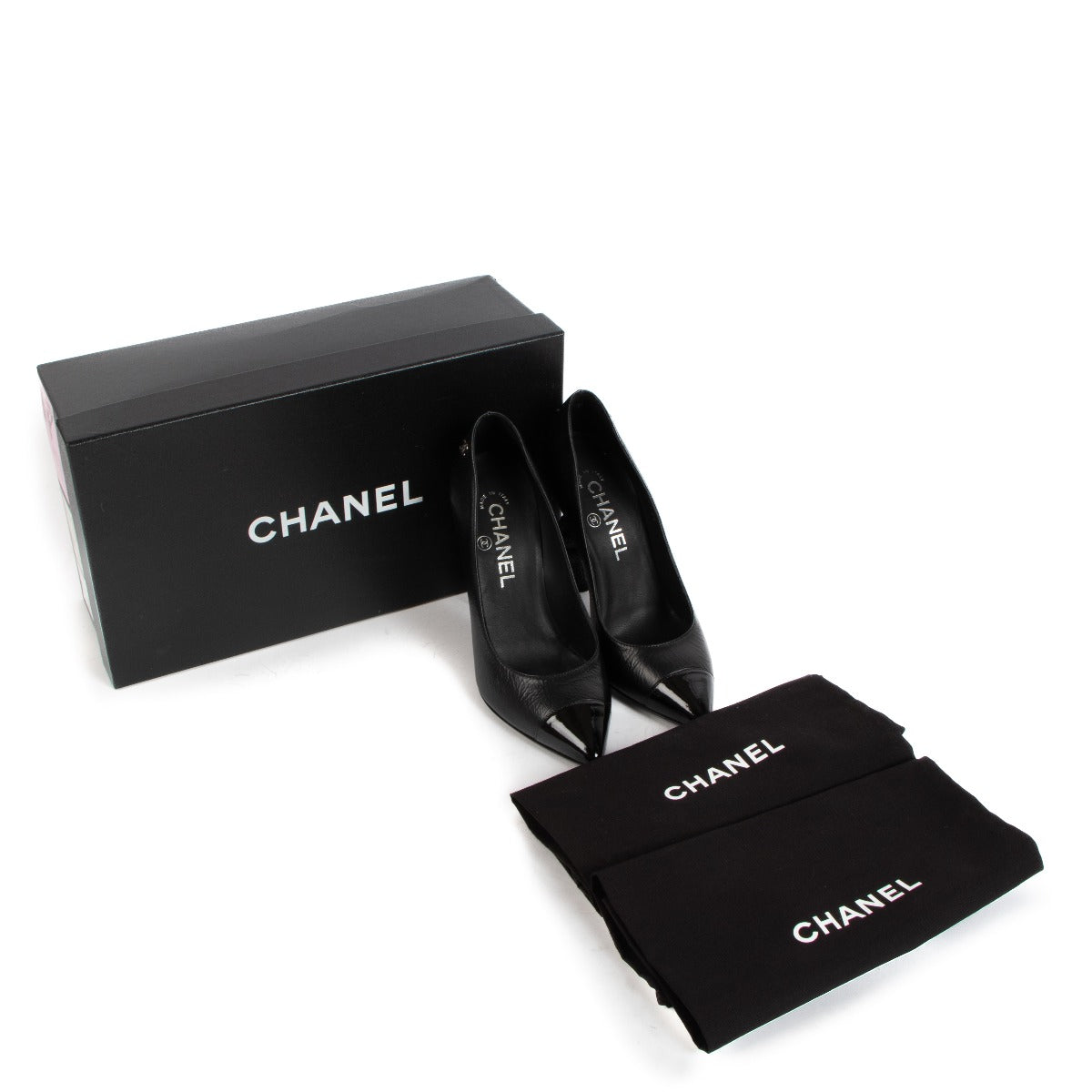 Shop 100% authentic secondhand Chanel 14C Black Leather Knot Detail Pumps - Size 36 on Labellov.com.