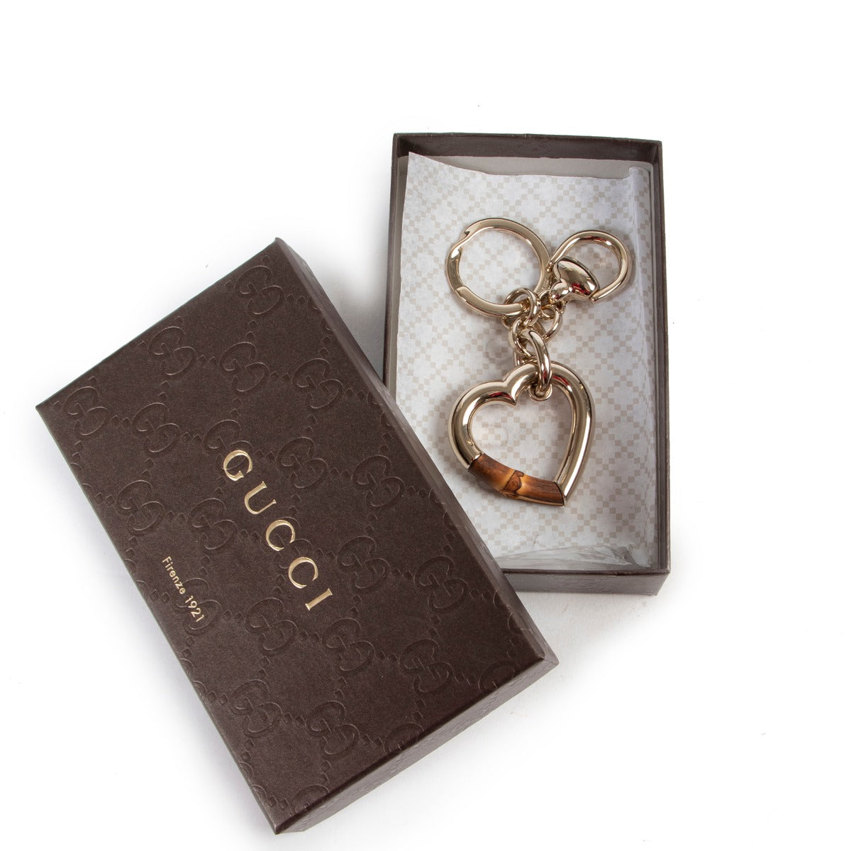 Gucci Heart Bag Charm in good condition online