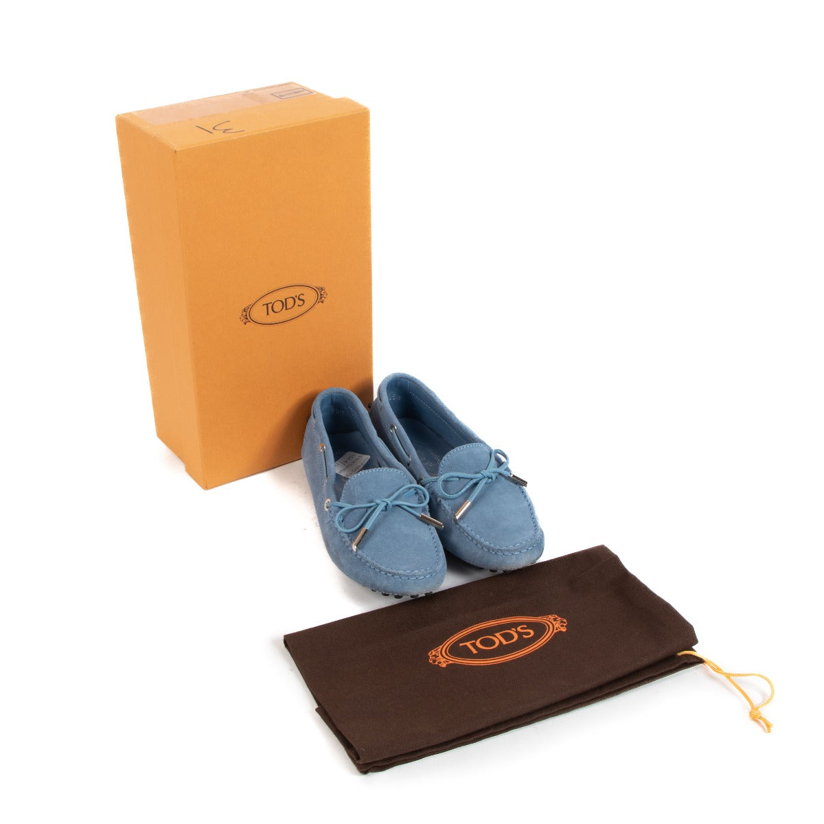 Shop 100% authentic secondhand Tods Blue Suede Moccasins - Size 35,5 on Labellov.com.