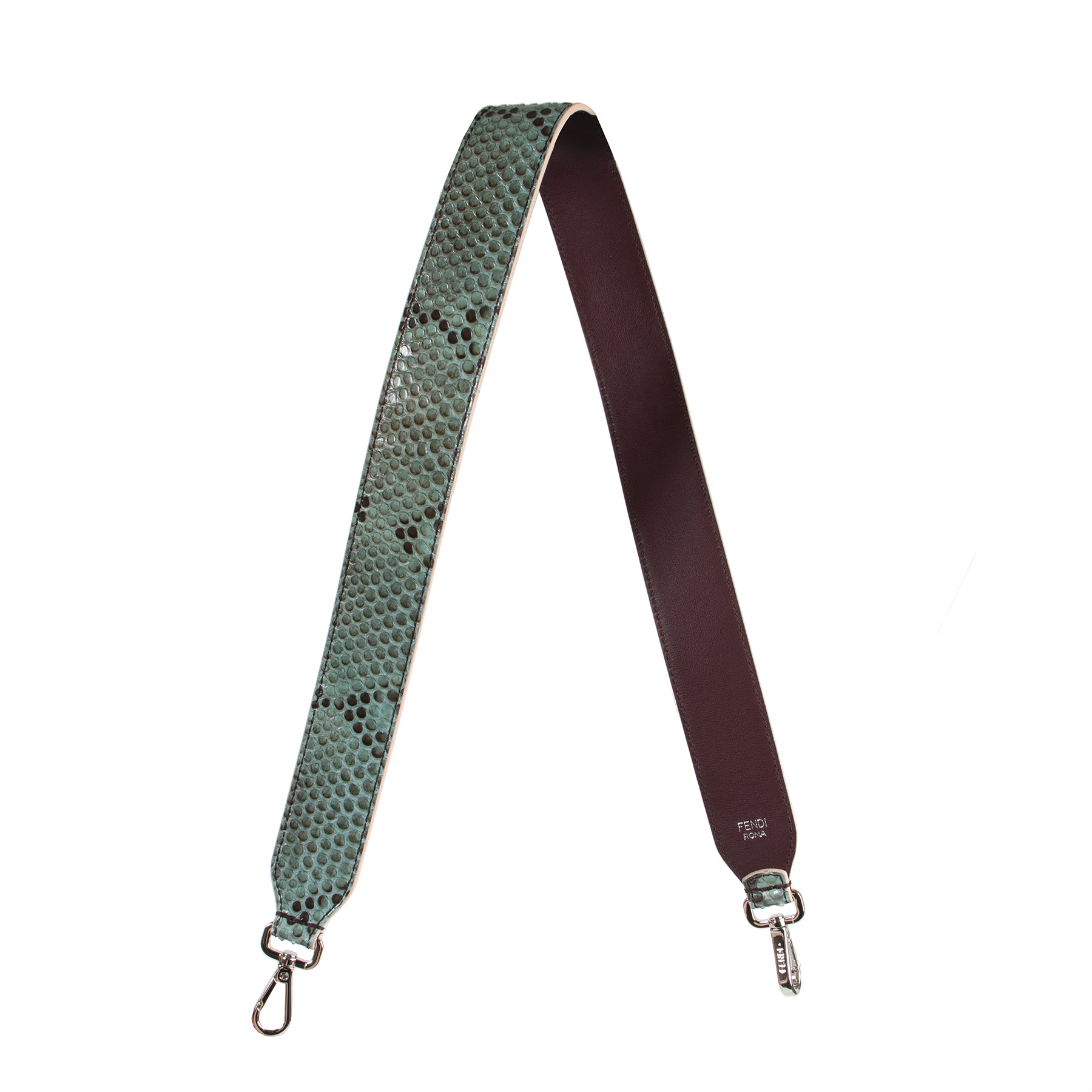 Fendi Green Python Shoulder Strap (