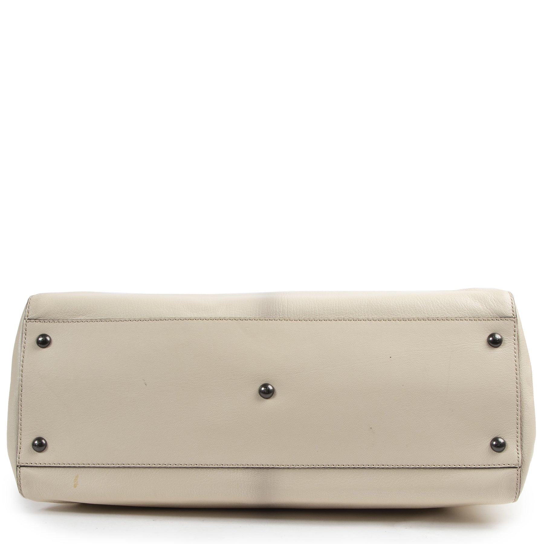 Authentic secondhand Fendi White Leather Peekaboo Bag designer bags fashion luxury vintage webshop safe secure online shopping