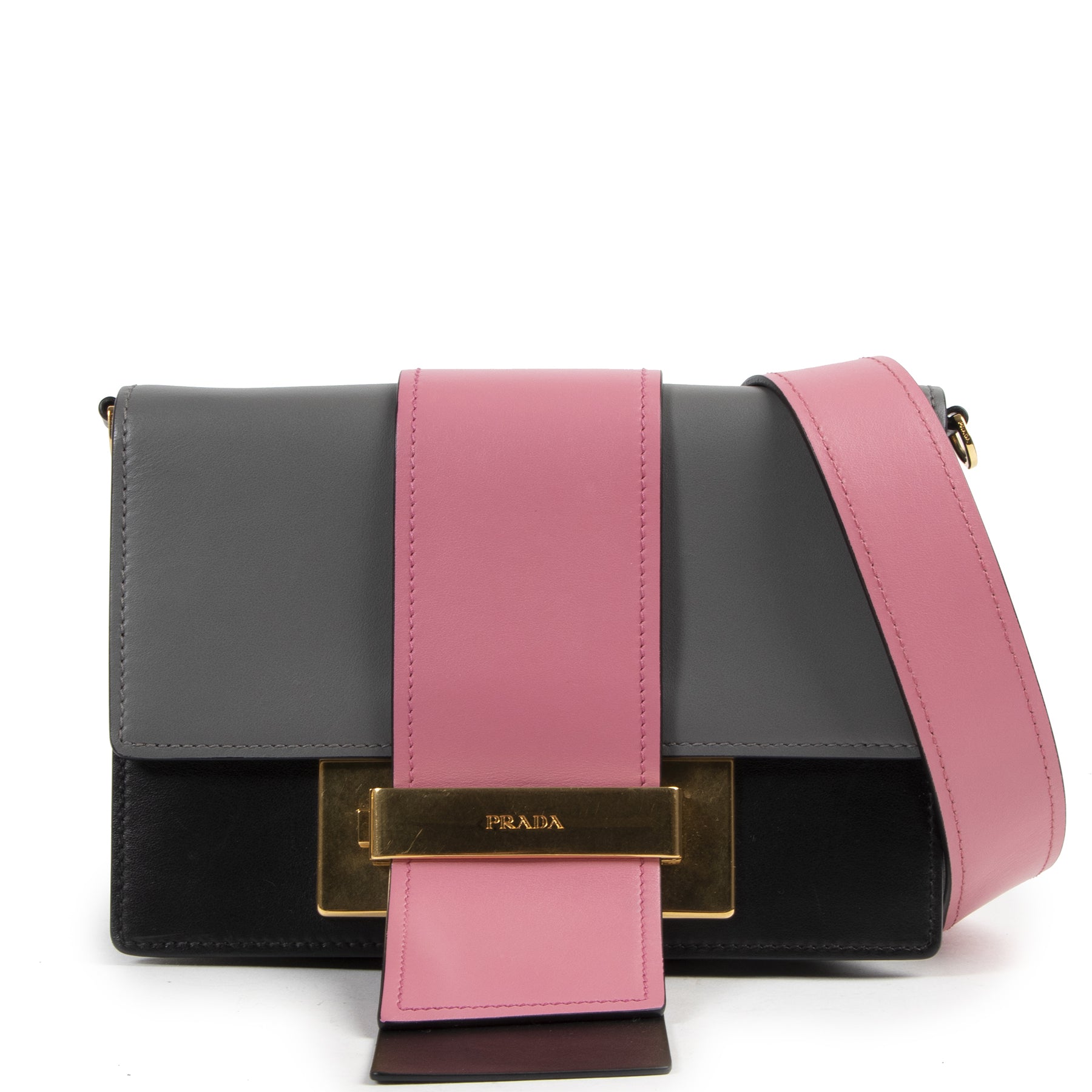 Prada Multicolor Leather Pattina Shoulder Bag for the best price at Labellov secondhand