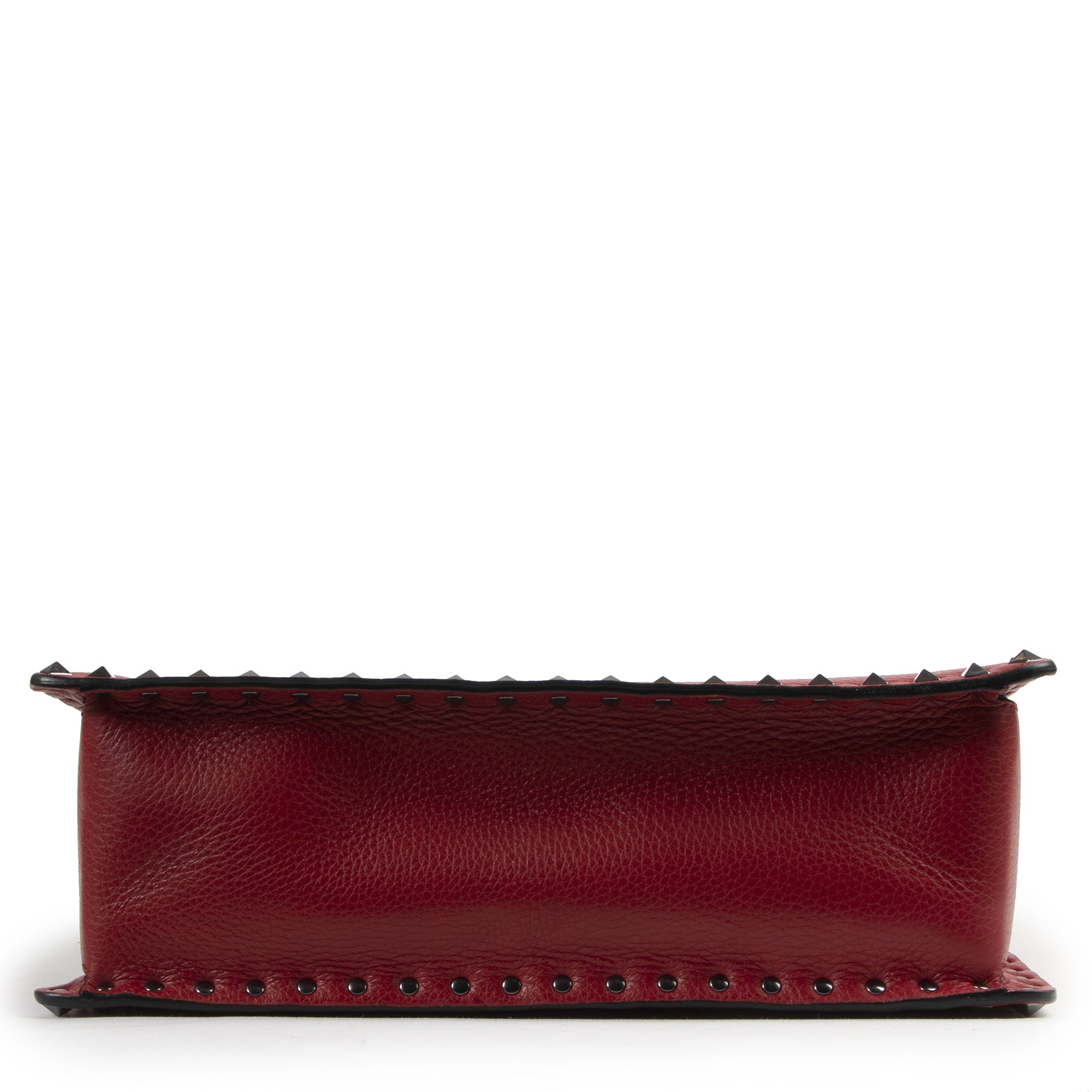 Valentino Garavani Red Leather Rockstud Shoulder Bag
