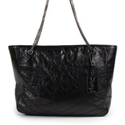 Shop safe online 100% authentic second hand Saint Laurent Black Niki Quilted Leather Tote Bag in very good condition at Labellov in Antwerp.