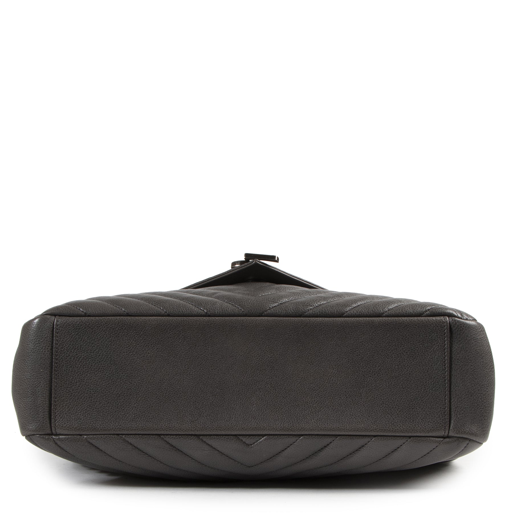 Saint Laurent Grey Leather College Bag