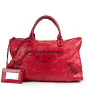 Balenciaga Red Arena Classic Work Bag